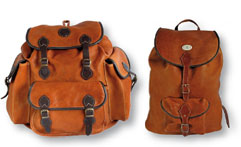 handgearbeitete Lederrucks&auml;cke aus Rentier- und Elchleder